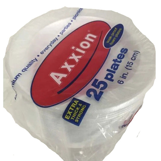 PLATE FOAM SMALL 6" 25PK 1CT