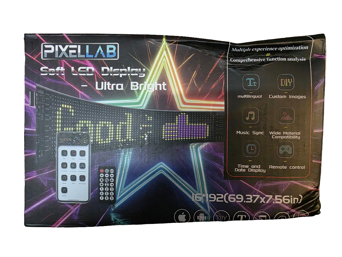 LED BULB PIXELLAB L 69.37" X W 7.56"