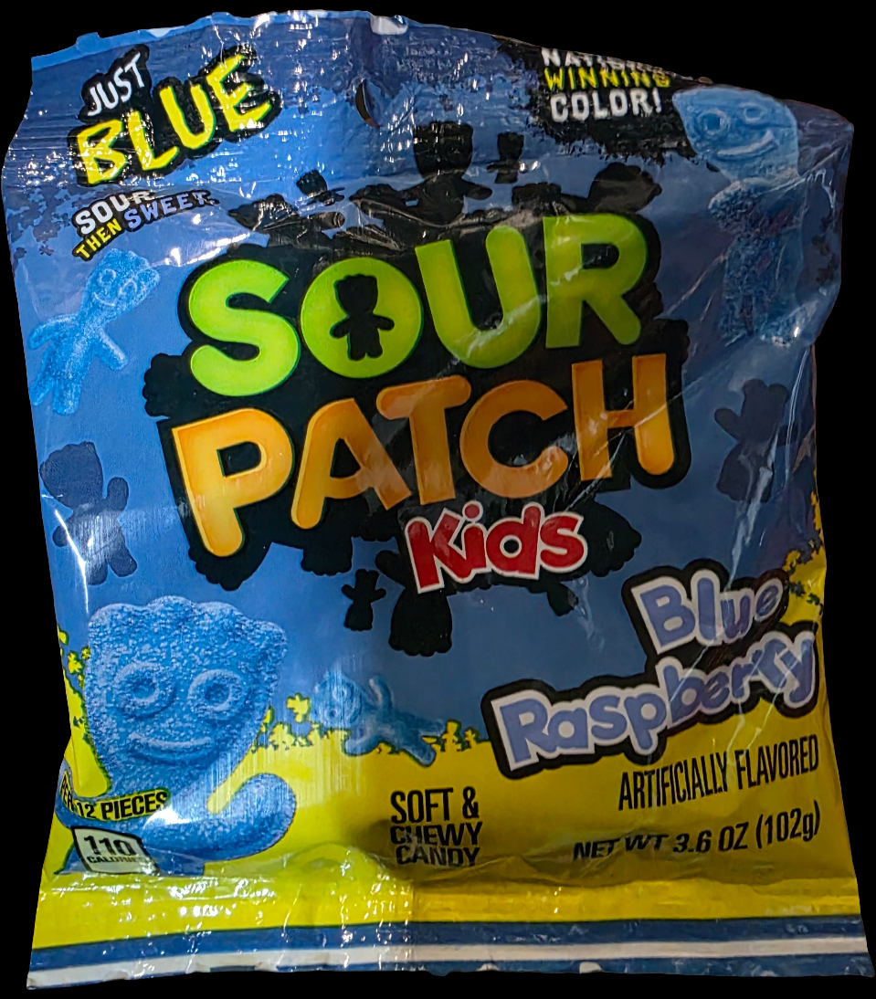 Sour Patch kid's Blue raspberry 3.58oz 12ct bags