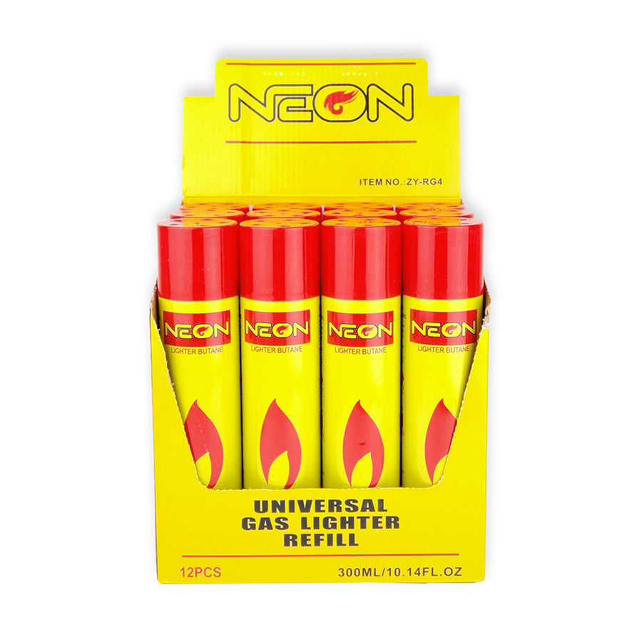 BUTANE NEON YELLOW REGULAR 300ML 12PK