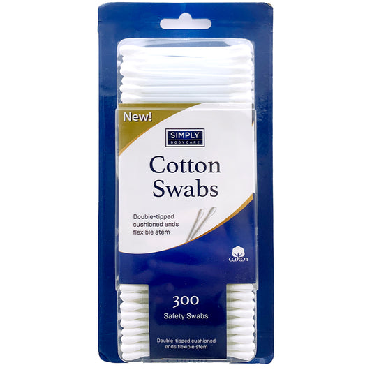 Q-TIPS SIMPLY BODYCARE COTTON SWABS 300PK 1CT