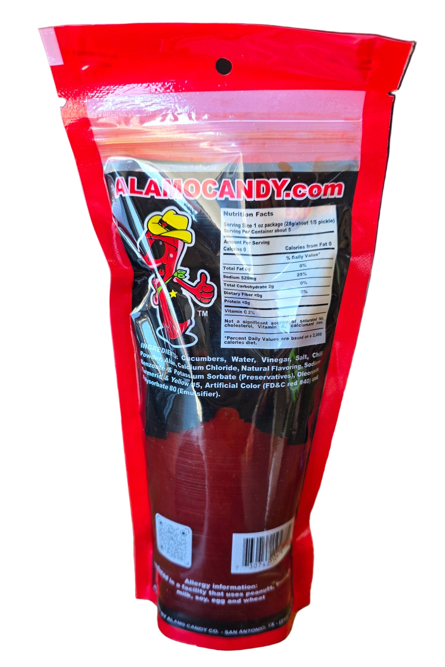 ALAMO CANDY BIG TEX DILL PICKLE IN CHAMOY 1CT