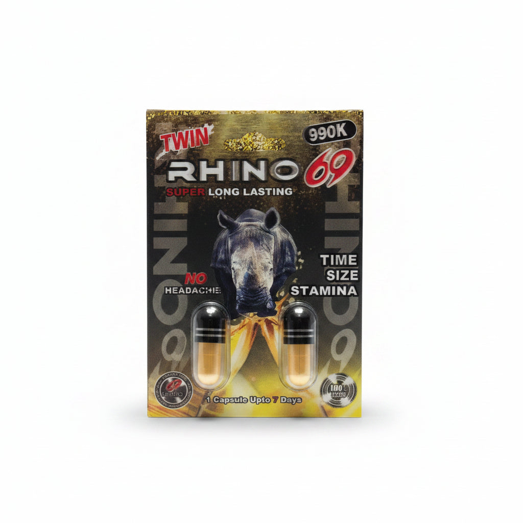 RHINO SOUBLE PILLS ENHANCEMENT SEX 24PK