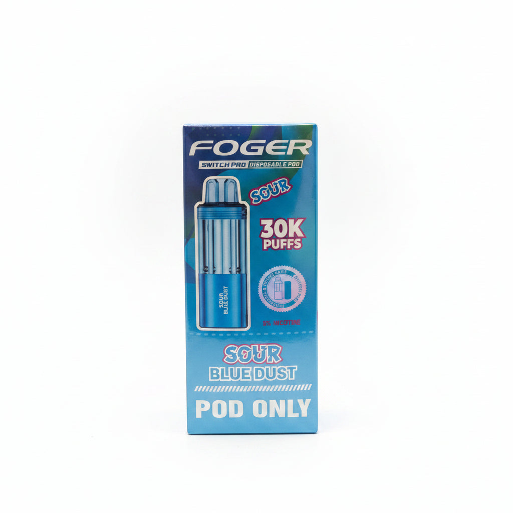 VAPE FOGER PODS 30K SOUR BLUE DUST 5PK