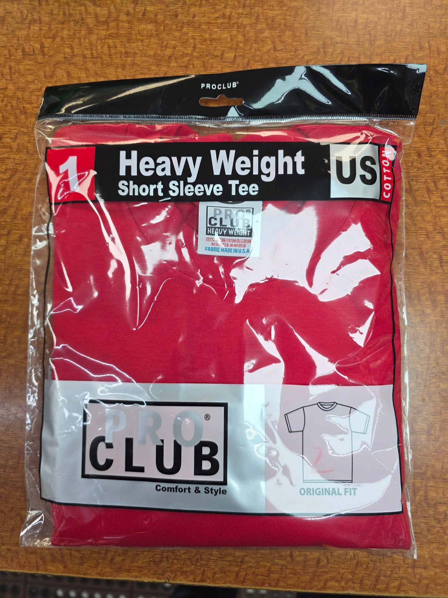 PROCLUB MEN SHORT SLEEVE T-SHIRT MULTICOLOR PACKAGED (6PACK)