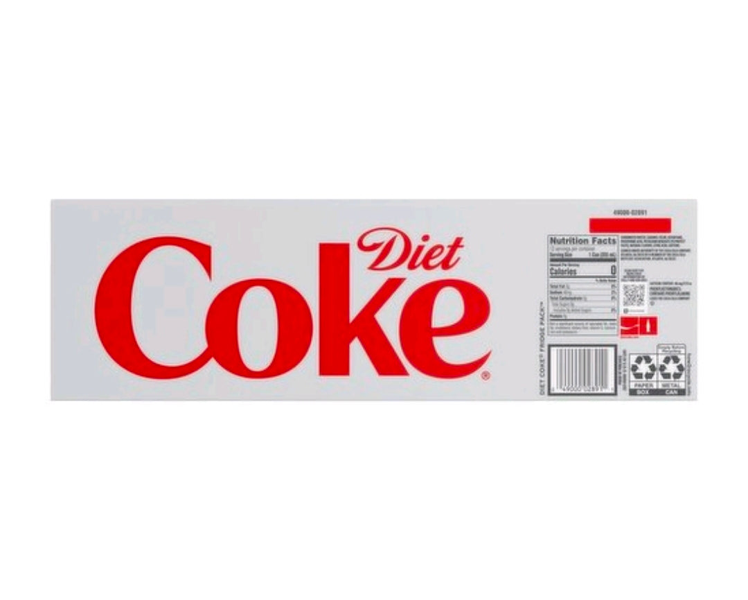 COCACOLA COKE DIET 12 PACK SODA 1CT