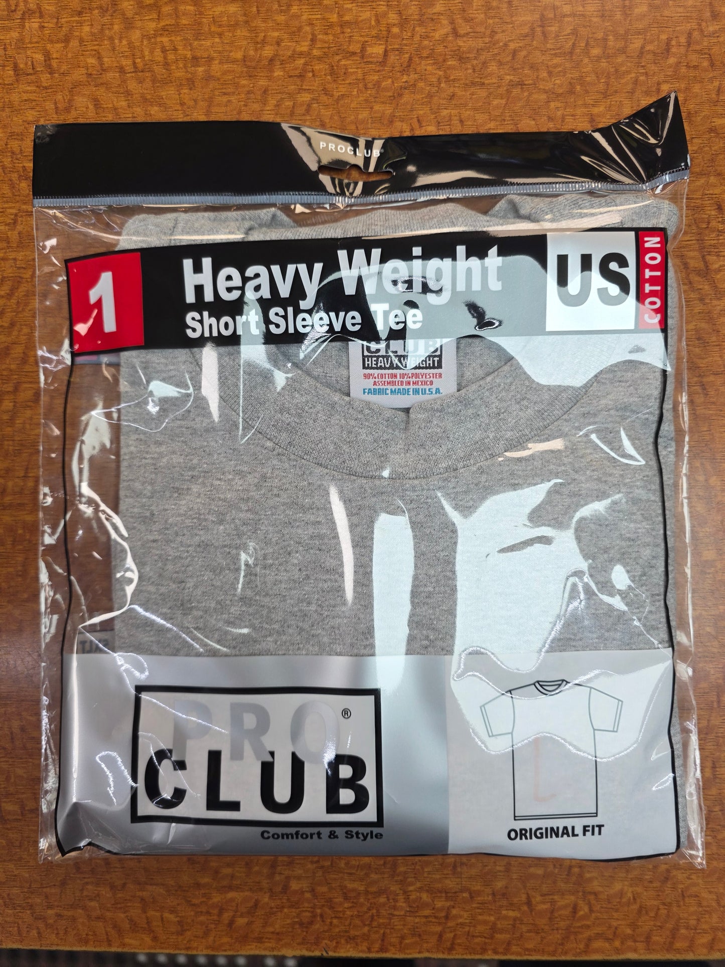 PROCLUB MEN SHORT SLEEVE T-SHIRT MULTICOLOR PACKAGED (6PACK)
