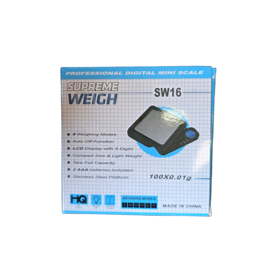 SCALE SUPREME WEIGH SW16 100 * 0.01G 1CT
