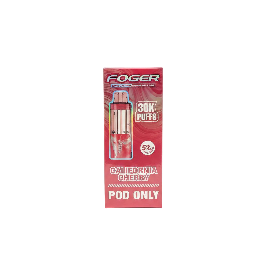 VAPE FOGER PODS 30K CLAIFORNIA CHERRY 5PK