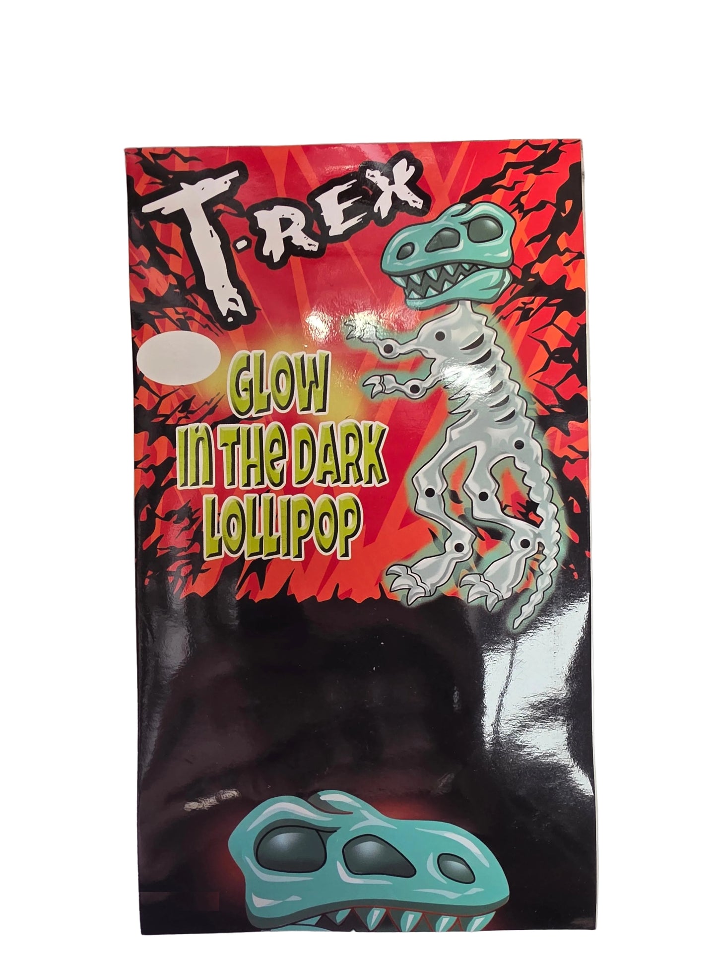 CANDY LOLLIPOP GLOW IN THE DARK T-REX 30CT