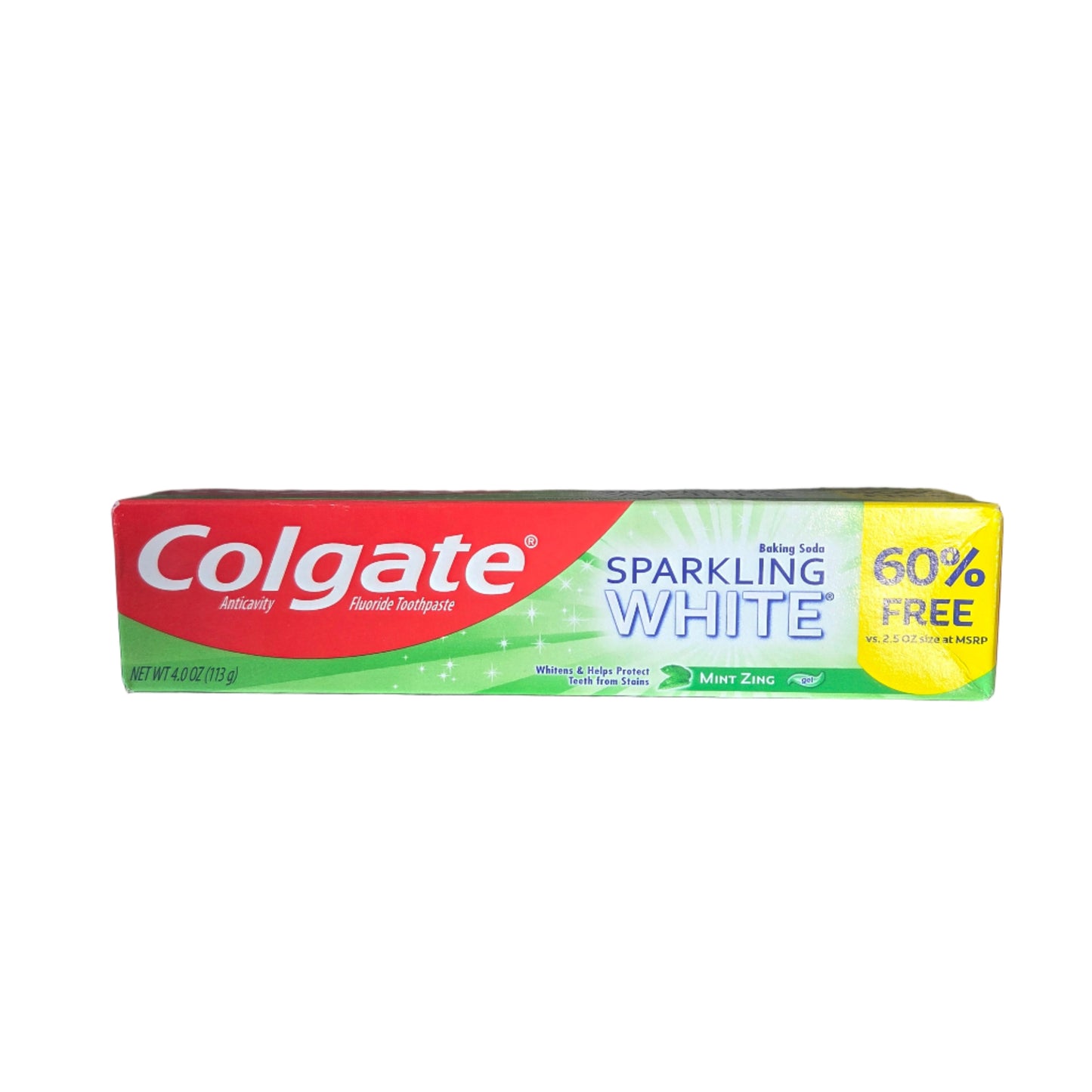 TOOTHPASTE COLGATE SPARKLING WHITE MINT ZING 40Z 1CT
