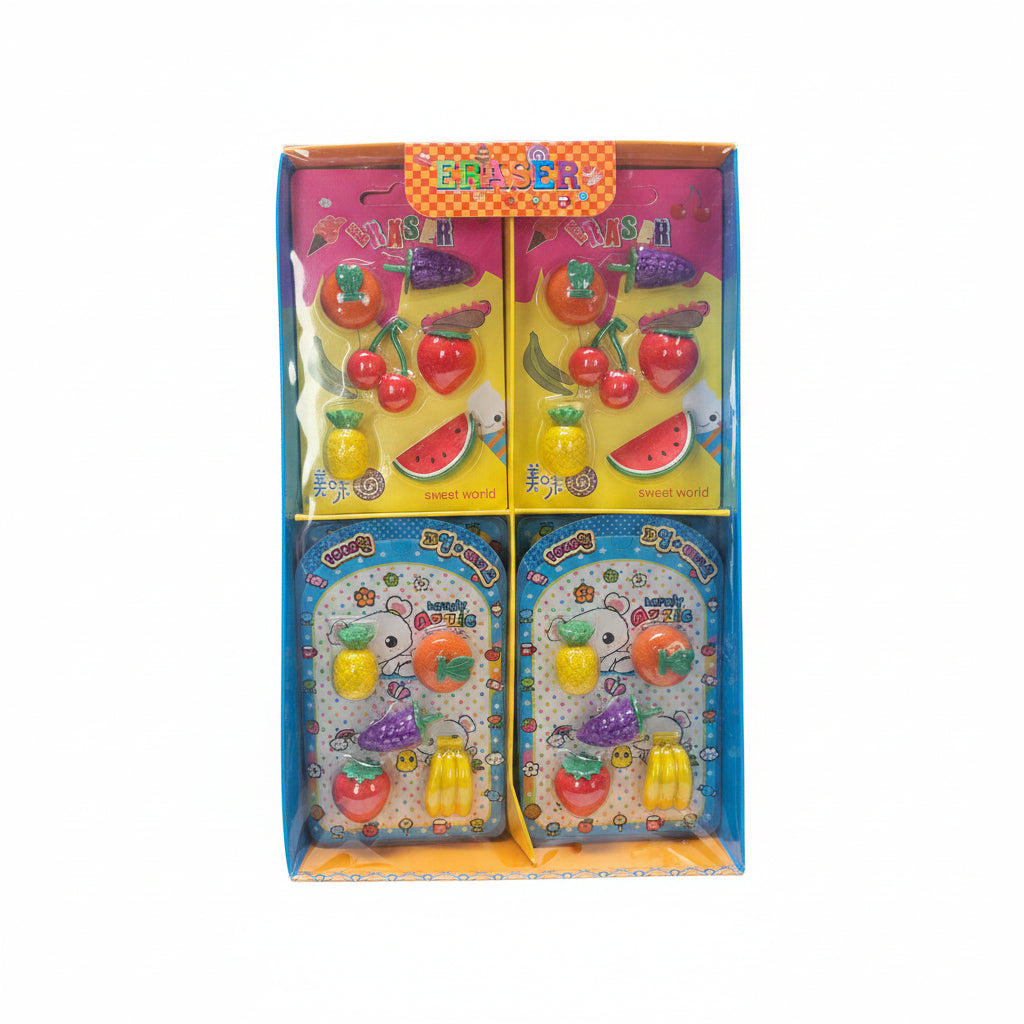 TOYS LOVELY FRUITS ERASER 12PK