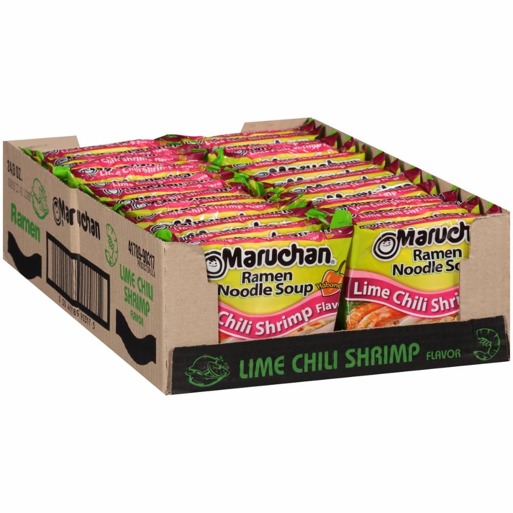 SOUP MARUCHAN LIME CHILI SHRIMP FLAVOR BAGS 3OZ 24PK