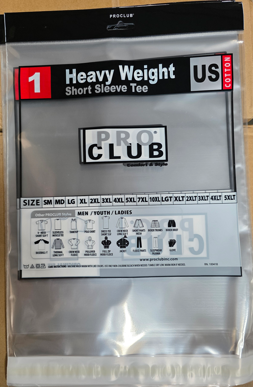 PROCLUB PACKAGING PLASTIG BAGS 100 CT