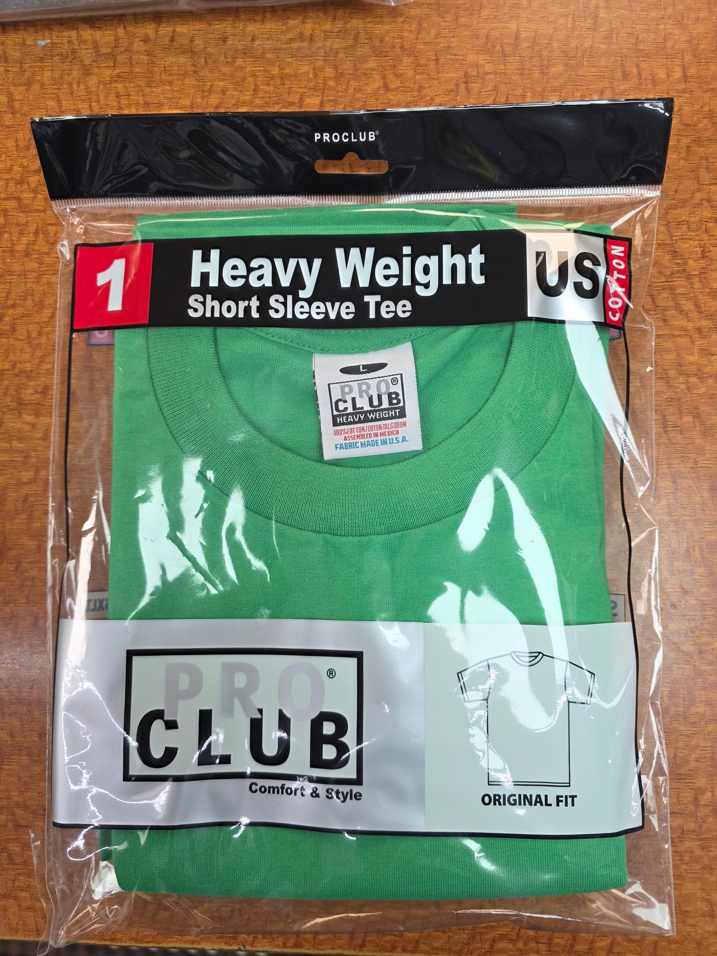 PROCLUB MEN SHORT SLEEVE T-SHIRT MULTICOLOR PACKAGED (6PACK)