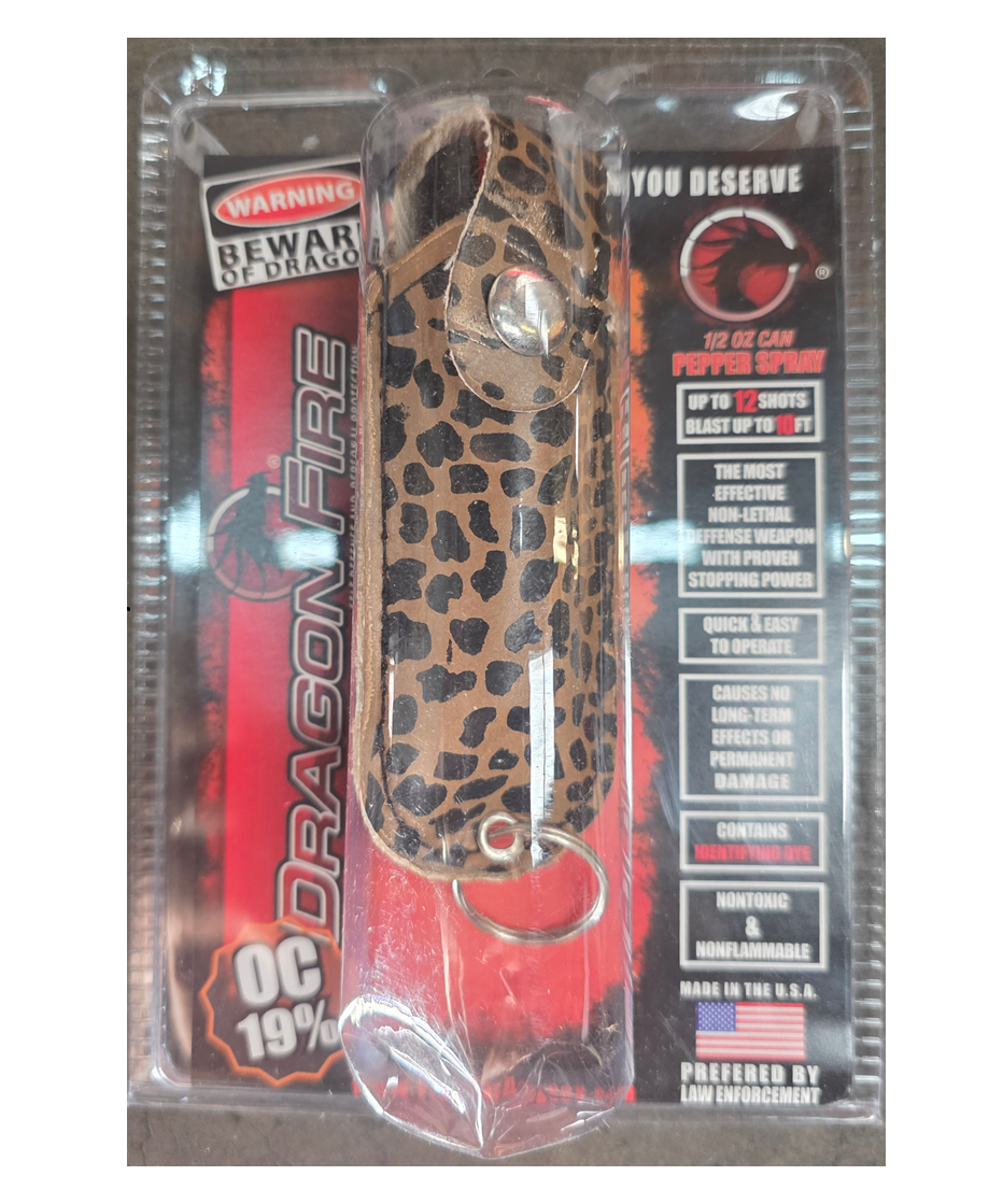 PEPPER SPRAY DRAGON FIRE OC19% BROWN & BLK 1CT