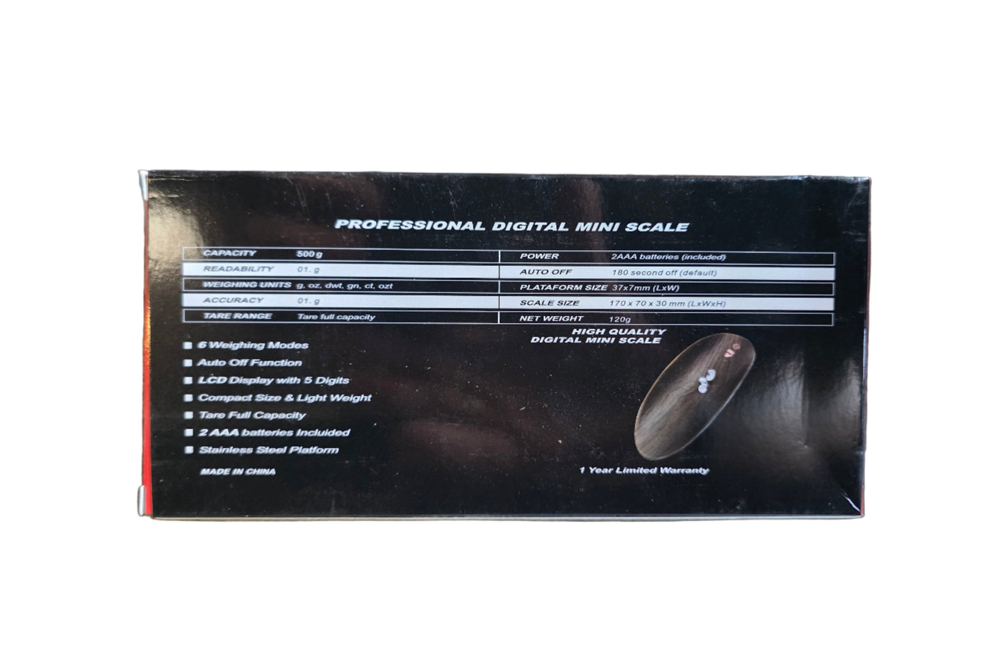 SCALE SUPREME WEIGH SW20 500 * 0.1G 1CT