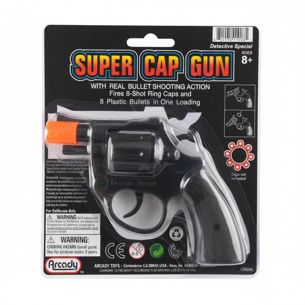 TOYS SUPER CAP GUN 8+ 12PK