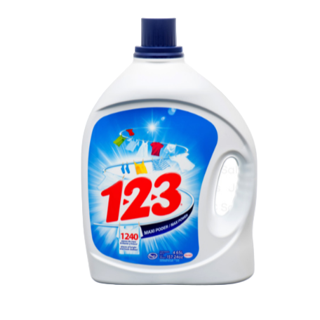 DETERGENT 123 LIQUID 4.65LT 1CT