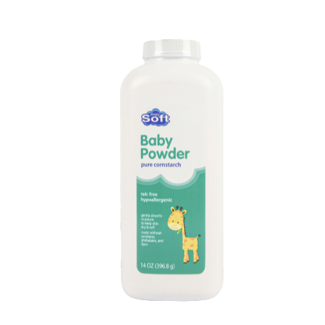 BABY POWDER SIMPLY SOFT CORNSTARCH 14OZ 1CT