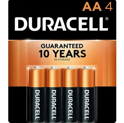BATTERY DURACELL AA 4PK