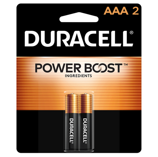 BATTERY DURACELL AAA 2PK