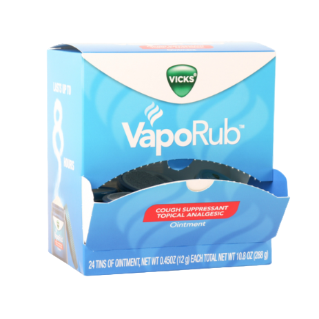 MEDICINE VICKS VAPO RUB 0.45OZ 24PK