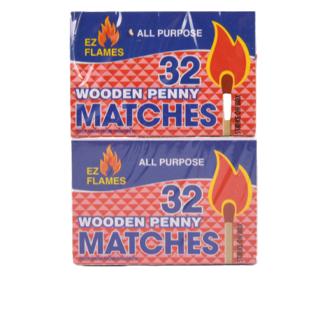 LIGHTER EZ FLAMES PENNY MATCHES 10PK 1CT