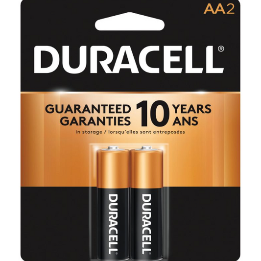BATTERY DURACELL AA 2PK