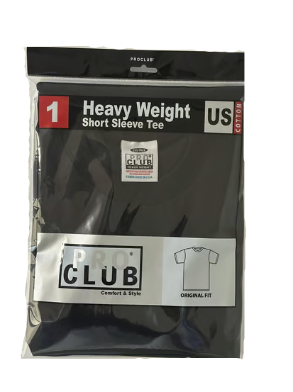 PROCLUB SHORT SLEEVE T-SHIRT 1PK (PREPACKAGED)
