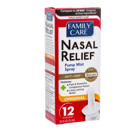 NASAL RELIEF FAMILY CARE SPRAY ORIGINAL 0.5OZ