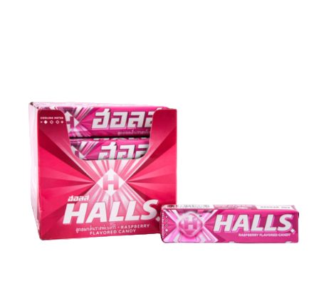 HALLS COUGH DROPS RASBERRY PINK 20PK