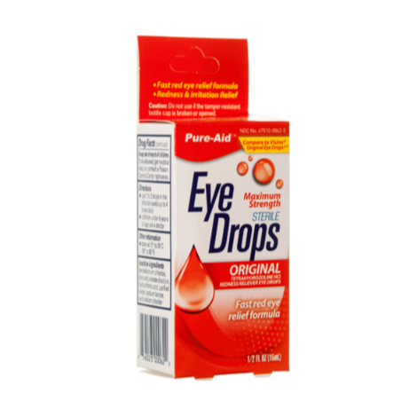EYE DROPS PURE AID ORIGINAL 7ML 6PK