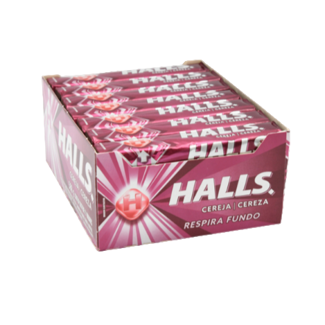HALLS COUGH DROPS CHERRY RED 21PK