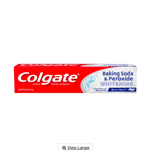 TOOTHPASTE COLGATE BAKING SODA WHITENING MINT 4OZ 1CT