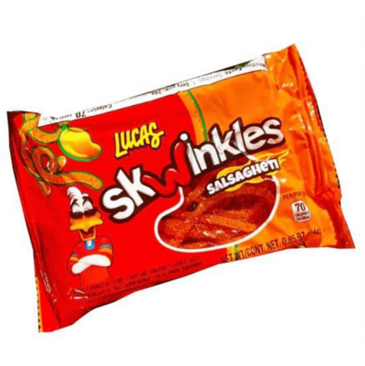 CANDY LUCAS SKWINKLES SALSAGHETI MANGO .85OZ 12PK