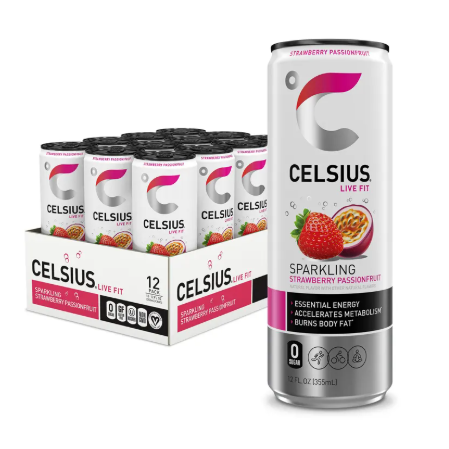 CELSIUS ENERGY STRAWBERRY PASSIONFRUIT 12OZ 12PK