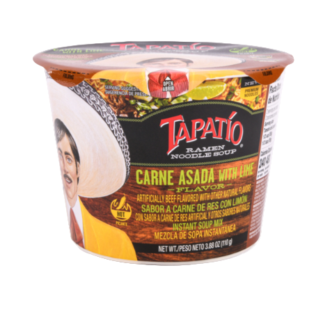 SOUP TAPATIO CARNE ASADA WITH LIME BOWL 3.8OZ 6PK