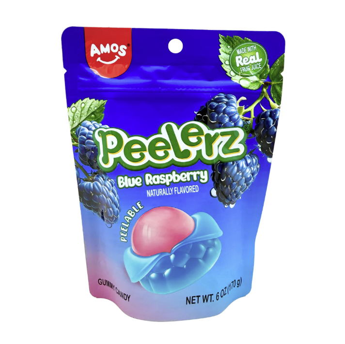 PEELERZ GUMMY BLUE RASPBERRY 6OZ 1CT