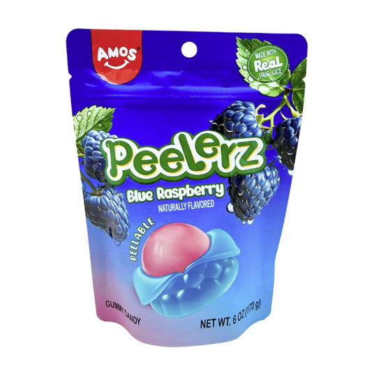 PEELERZ GUMMY BLUE RASPBERRY 6OZ 1CT