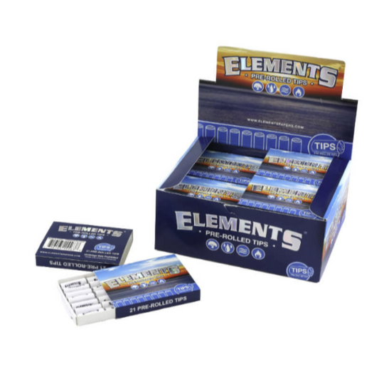 ELEMENTS PRE ROLLED TIPS SMOOTH GRAIN BLUE 20CT