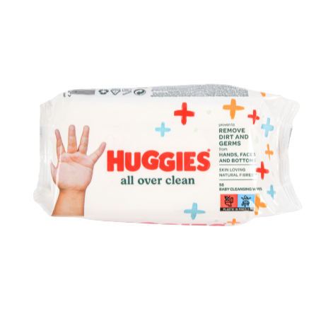 HUGGIES BABY ALL OVER CLEAN 56PK 1CT