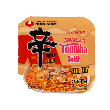 SOUP NONGSHIM TOOMBA SPICY&CREAMY 3.73OZ 6PK