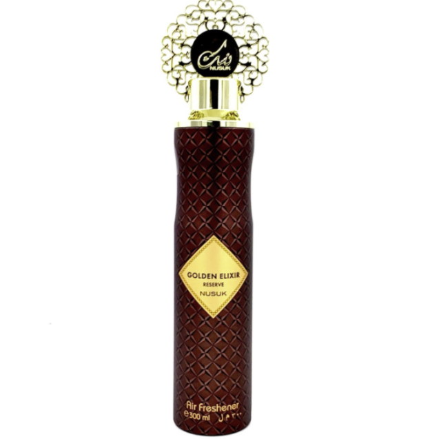 AIR FRESHENER GOLDEN ELIXIR RESERVE NUSUK 300ML 1CT