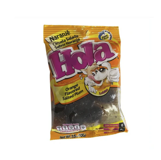 HOLA ORANGE FLAVORED SALTED PLUM 12PK 3.5OZ 1CT