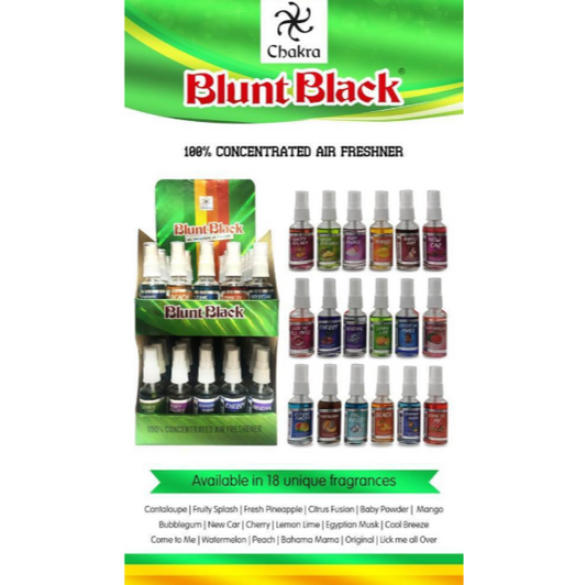 AIR FRESHNER SPRAY BLUNT BLACK INCENSE 50PK 1 BOX