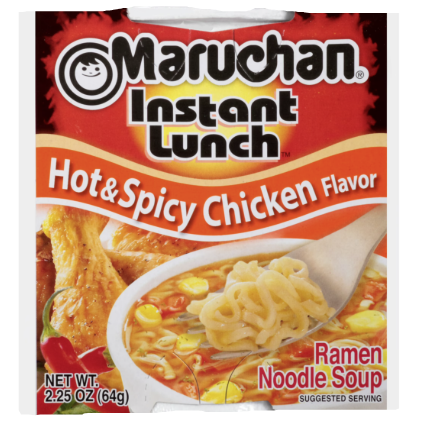SOUP MARUCHAN HOT&SPICY CHICKEN CUP 2.25OZ 12PK