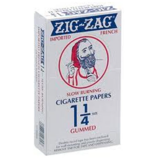 ZIG ZAG ROLLING PAPERS GUMMED 1 1/4 24CT