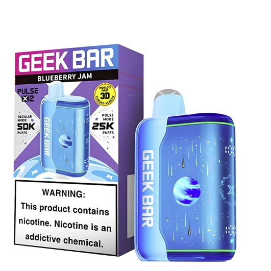 VAPE GEEK BAR PULSE X2 BLUEBERRY JAM 5PK