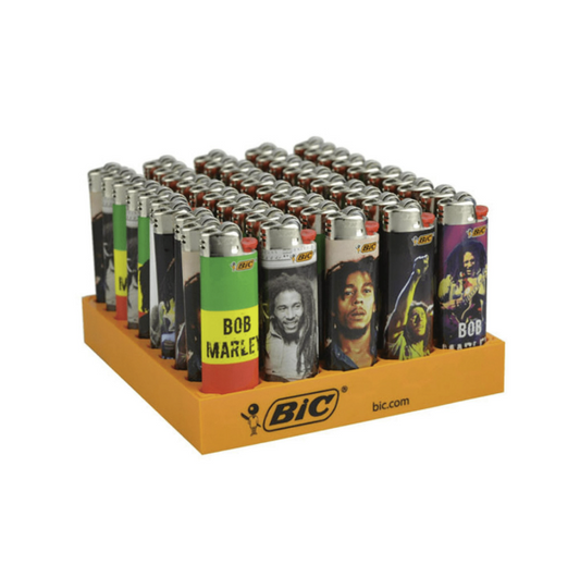 LIGHTER BIC LARGE 50PK+3 BOB MARLEY